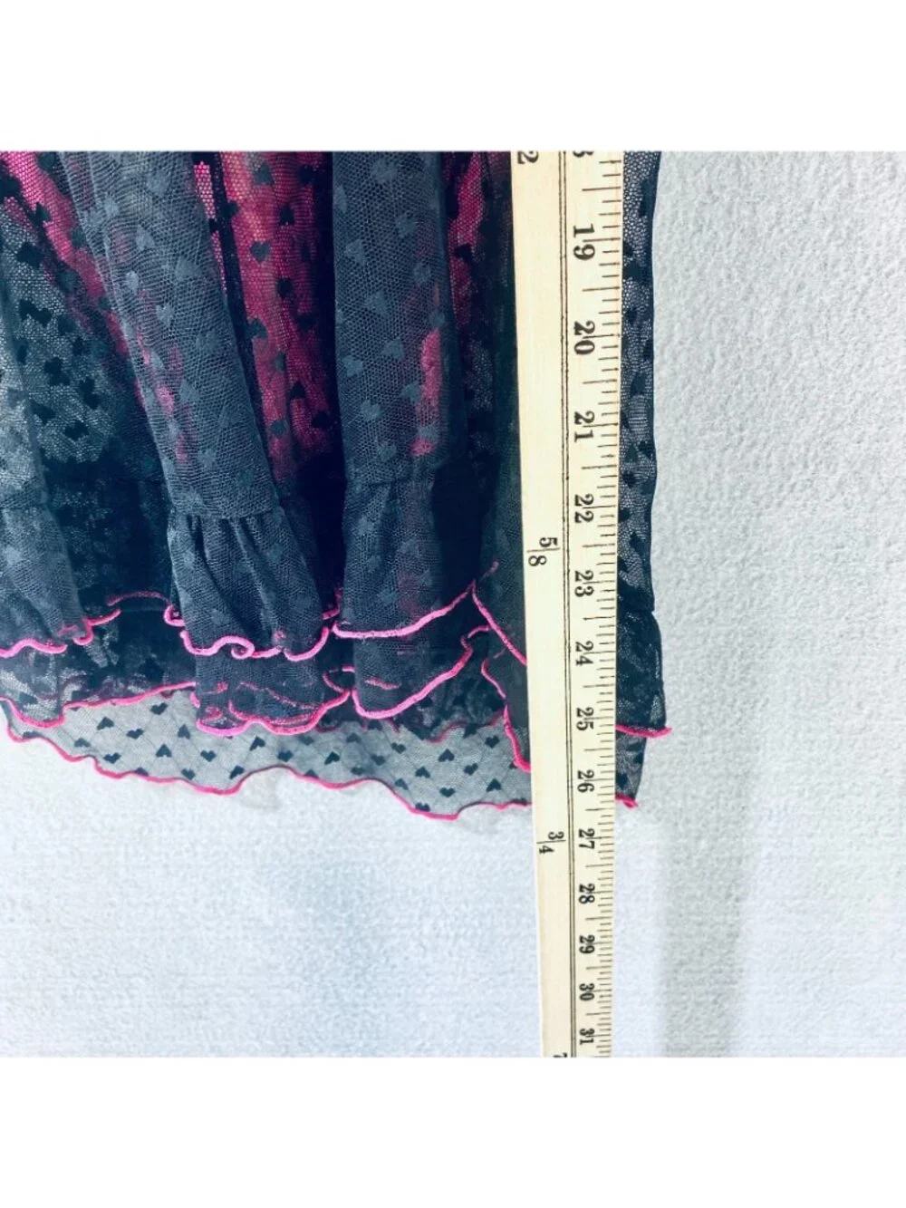 Womens Babydoll Lingerie Set Small Pink Black Lace Cut Out Front Bra Top 90s y2k